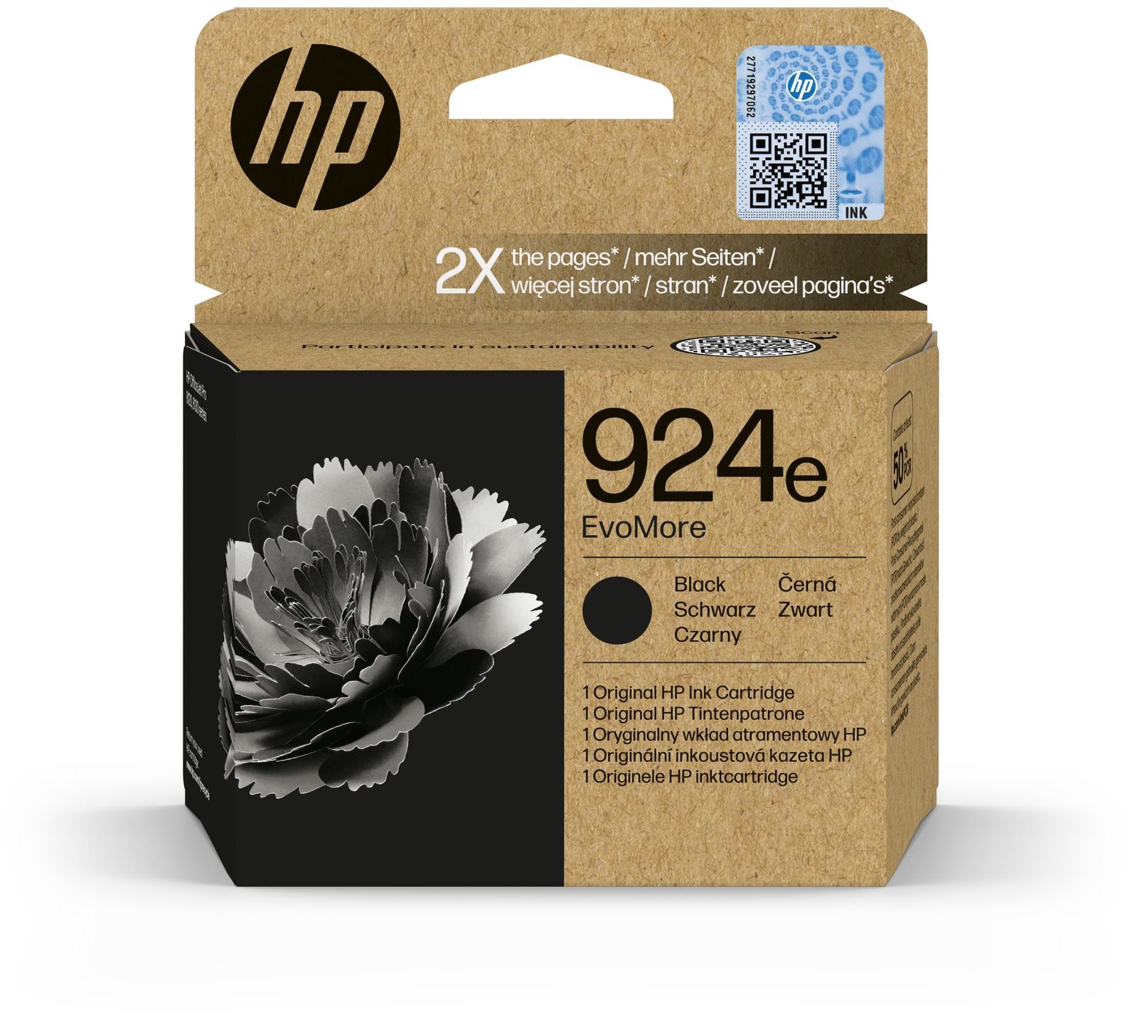 HP 4K0V0NE 924 XL EvoMore - fekete
