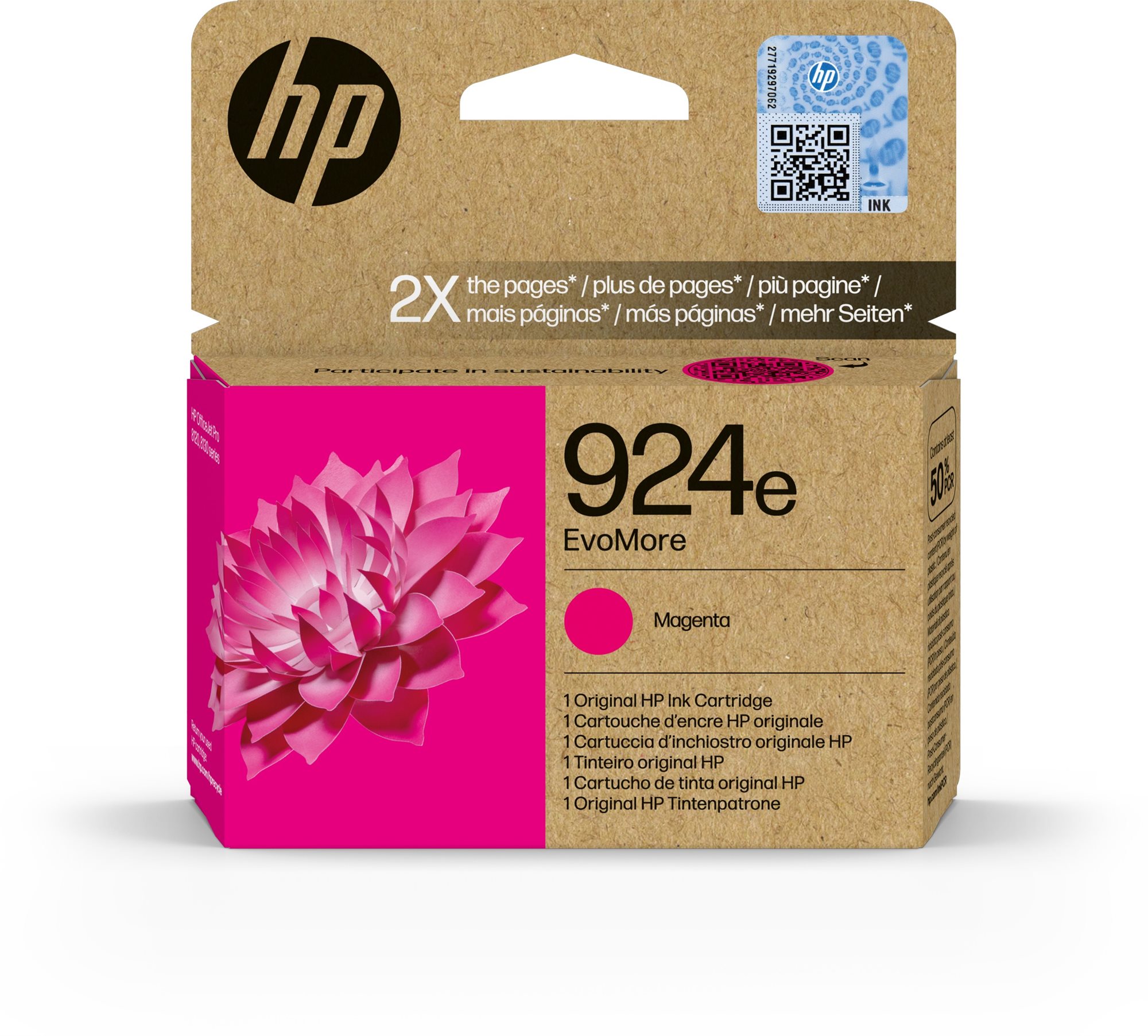 HP 4K0U8NE 924 XL EvoMore - lila
