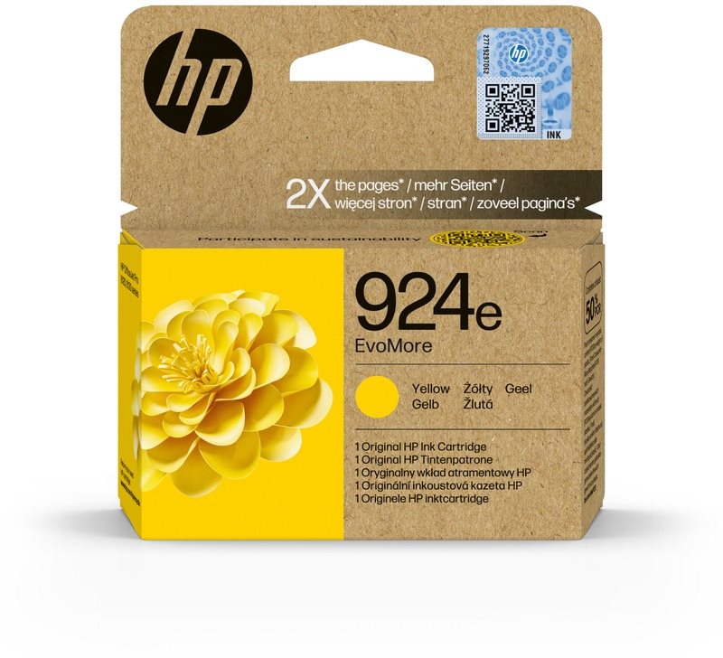 HP 4K0U9NE 924 XL EvoMore - sárga