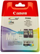 Canon PG-510 + CL-511 Multipack Black, Colour - Cartridge