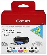 Canon PGI-550/CLI-551 PGBK/C/M/Y/BK/GY Multi Pack - Tintapatron