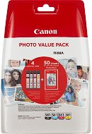 Canon CLI-581 Multipack + Fotopapier PP-201 - Druckerpatrone
