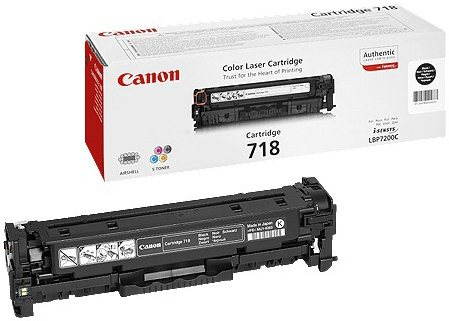 Canon CRG-718BK Black Main image Canon CRG-718BK Black - Printer Toner - Main image