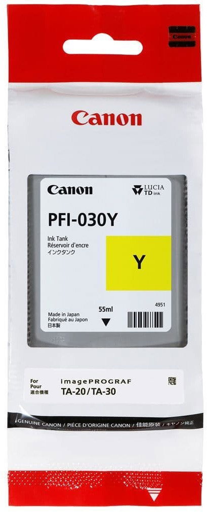 Canon PFI-030Y, sárga