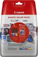 Canon CLI-551 Multipack + fotópapír PP-201 - Tintapatron