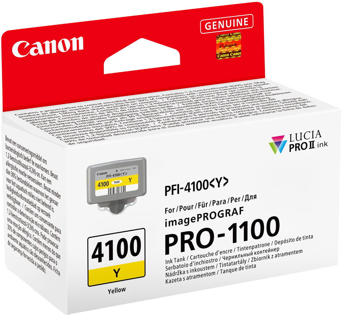 Canon PFI-4100Y, sárga