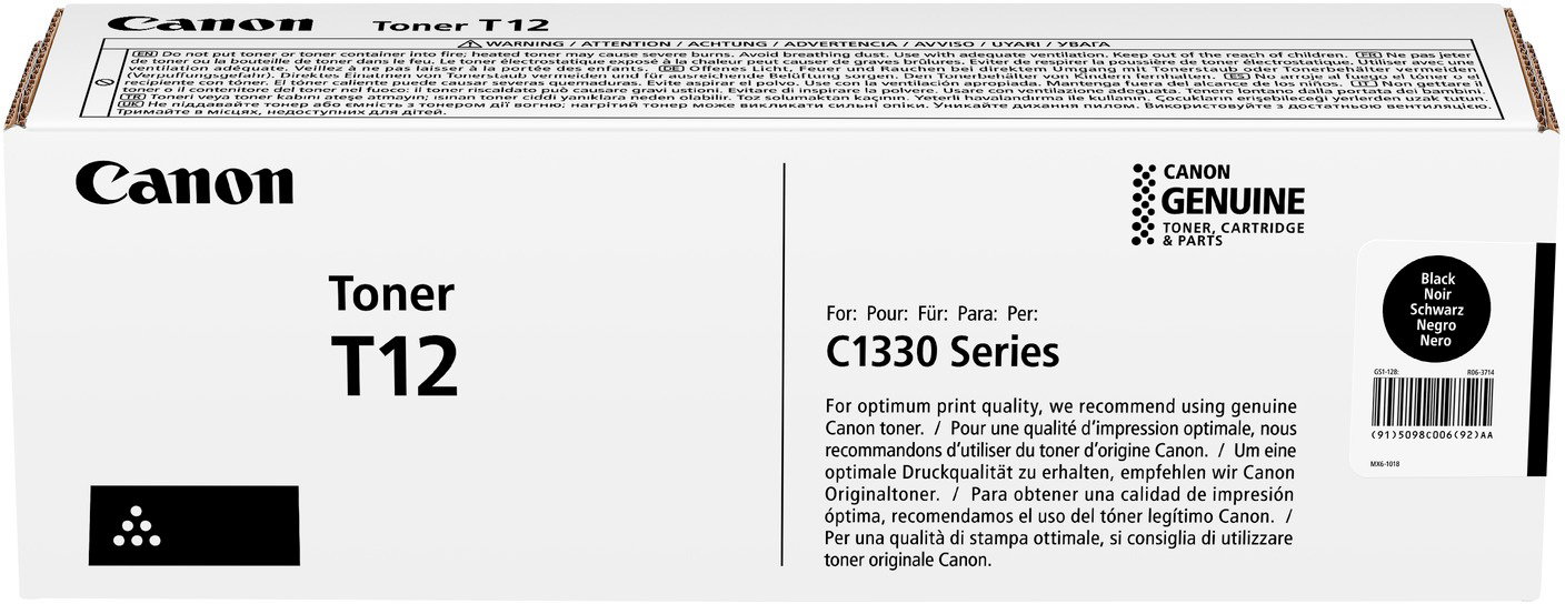 Canon T12, fekete