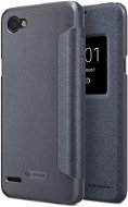 Nillkin Sparkle S-View LG Q6-hoz Black - Mobiltelefon tok