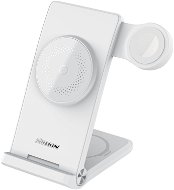Charging Stand Nillkin PowerTrio 3v1 Bezdrátová Nabíječka MagSafe pro Apple Watch White (MFI) - Nabíjecí stojánek