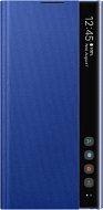 Samsung Clear View flip tok Galaxy Note10+ készülékhez, kék - Mobiltelefon tok