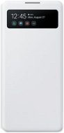 Samsung Galaxy S10 Lite fehér S View okos flip tok - Mobiltelefon tok