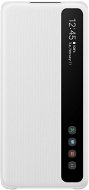 Samsung Galaxy S20 fehér Clear View okos flip tok - Mobiltelefon tok