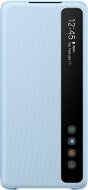 Samsung Clear View flip tok Galaxy S20+ készülékhez, kék - Mobiltelefon tok