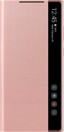 Samsung Clear View Flip tok Galaxy Note20 készülékhez, rózsaszín - Mobiltelefon tok
