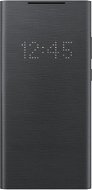 Samsung Galaxy Note20 fekete LED View okos flip tok - Mobiltelefon tok