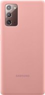 Samsung Galaxy Note20 barna/rózsaszín szilikon tok - Telefon tok