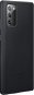 Samsung Kožený zadný kryt na Galaxy Note20 čierny - Kryt na mobil