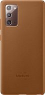 Samsung Galaxy Note20 barna bőr tok - Telefon tok