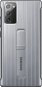 Samsung Tvrdený ochranný zadný kryt so stojanom na Galaxy Note20 strieborný - Kryt na mobil