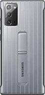 Samsung Edzett hátlapvédő tok állvánnyal Galaxy Note20-hoz - ezüst - Telefon tok