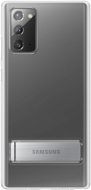 Samsung Priehľadný zadný kryt so stojanom na Galaxy Note20 priehľadný - Kryt na mobil