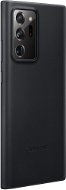 Samsung Galaxy Note20 Ultra 5G fekete bőr tok - Telefon tok