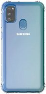 Samsung Polopriehľadný zadný kryt na Galaxy M21 priehľadný - Kryt na mobil