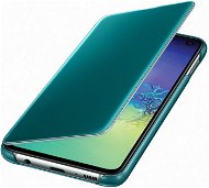 Samsung Galaxy S10e Clear View Cover, zöld - Mobiltelefon tok
