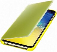 Samsung Galaxy S10e Clear View Cover žltý - Puzdro na mobil