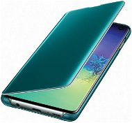 Samsung Galaxy S10 Clear View Cover, zöld - Mobiltelefon tok