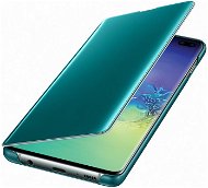 Samsung Galaxy S10+ Clear View Cover, zöld - Mobiltelefon tok