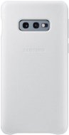 Samsung Galaxy S10e Leather Cover, fehér - Telefon tok