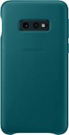 Samsung Galaxy S10e Leather Cover Green - Phone Cover