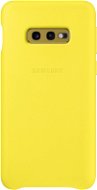 Samsung Galaxy S10e Leather Cover Yellow - Phone Cover