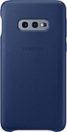 Samsung Galaxy S10e Leather Cover, tengerészkék - Telefon tok