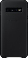 Samsung Galaxy S10 Leather Cover Black - Phone Cover
