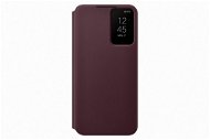 Samsung Galaxy S22+ 5G Flip Case Clear View Burgundy - Phone Case