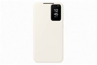 Samsung Galaxy S23+ Smart View Cream Flip tok - Mobiltelefon tok