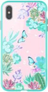 Nillkin Floral Hard Case pre Apple iPhone XS Max green - Kryt na mobil