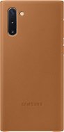 Samsung Leather Back Case for Galaxy Note10 beige - Phone Cover