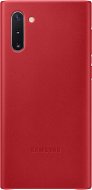 Samsung Leather Back Cover for Galaxy Note10 red - Phone Cover