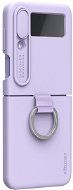 Handyhülle Nillkin CamShield Silky Silikon Cover für Samsung Galaxy Z Flip 4 5G Misty Purple - Kryt na mobil