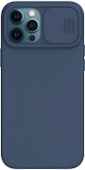 Nillkin CamShield Silky Magnetic Silicone Cover for Apple iPhone 12 Pro Max, Blue - Phone Cover