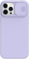 Nillkin CamShield Silky Magnetic Silicone Cover for Apple iPhone 12 Pro Max, Purple - Phone Cover