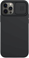Nillkin CamShield Silky Magnetic Silicone Cover for Apple iPhone 12/12 Pro, Black - Phone Cover