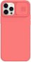 Nillkin CamShield Silky Magnetic Silicone Cover for Apple iPhone 12/12 Pro, Orange Pink - Phone Cover