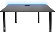 SYBERDESK 139 × 68 cm, LED, čierny - Herný stôl
