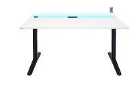 SYBERDESK ULTRA, 165 x 68 x 74 -75 cm, LED, Cable Organisation System, white - Part 1 - Gaming Desk