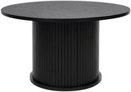 SCAVA Ribbed coffee table, diameter 70cm × 40cm, black - Coffee Table