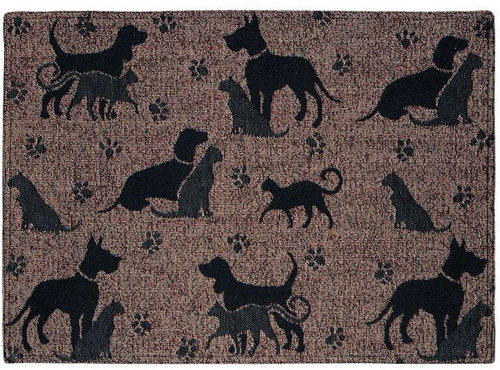 SCANquilt placemat MOTIV dogs and cats brown and black 32 x 48 cm - Placemat - Main image